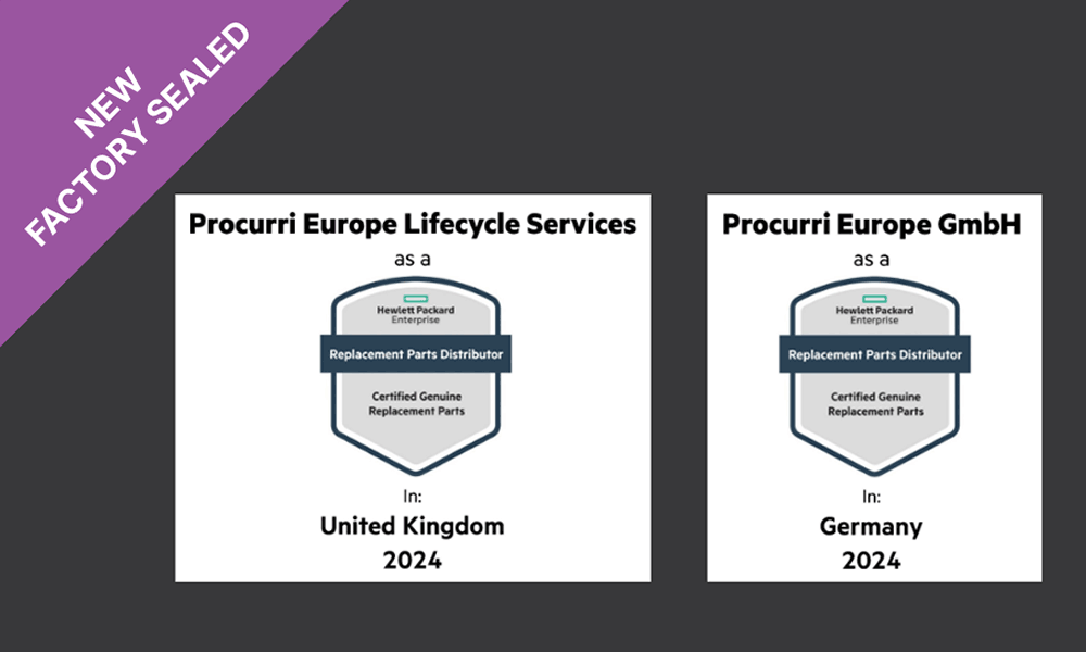 HPE accreditation logos for Replacement Parts Distributor.